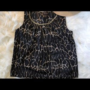 Gorgeous Black and Cream Blouse #79